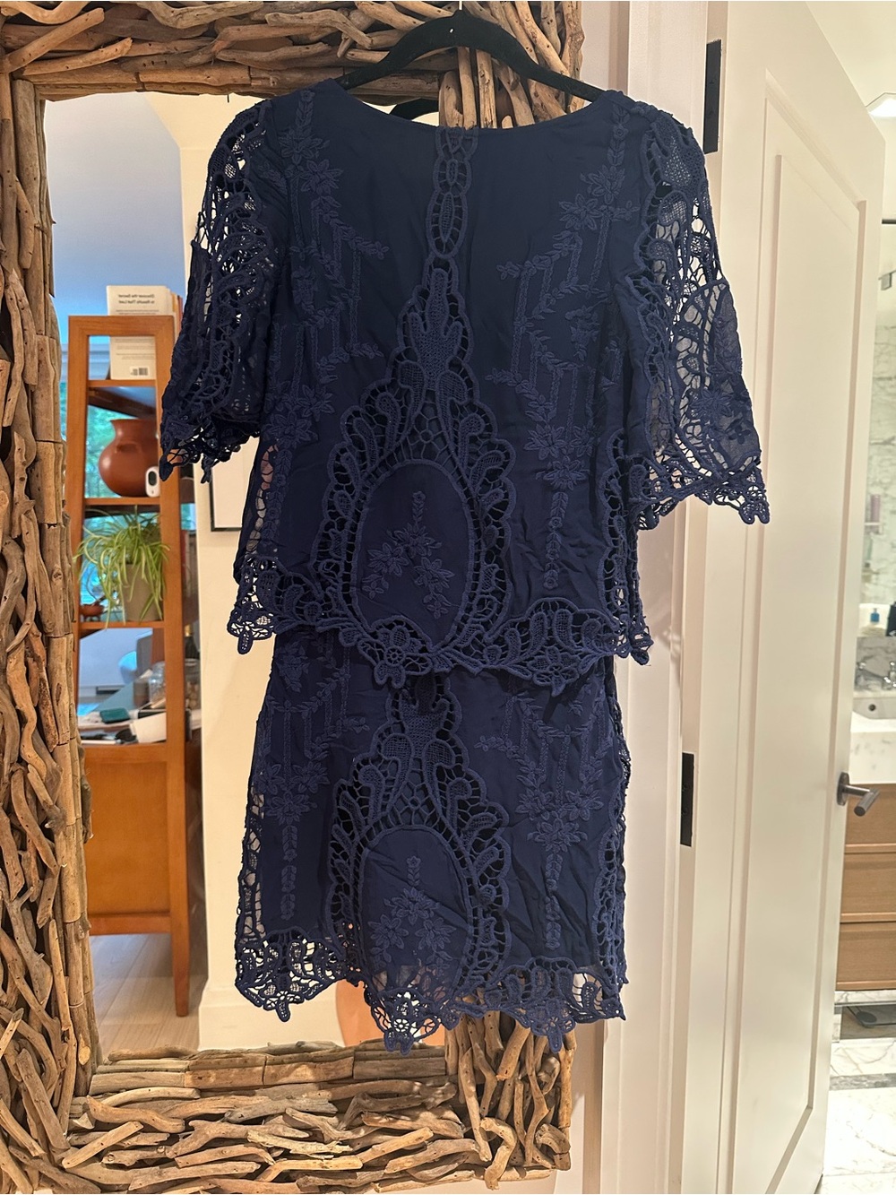 SAYLOR Navy Lace Dress